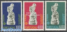 Portugal 1974 Europa 3v, Mint NH, History - Europa (cept) - Art - Art & Antique Objects - Ungebraucht