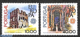 Portugal 1978 Europa 2v, Mint NH, History - Religion - Europa (cept) - Cloisters & Abbeys - Unused Stamps