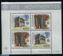 Portugal 1978 Europa, Architecture S/s, Mint NH, History - Religion - Europa (cept) - Cloisters & Abbeys - Art - Archi.. - Nuovi