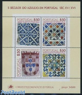 Portugal 1981 Tiles (1447-1595) S/s, Mint NH, Art - Art & Antique Objects - Unused Stamps