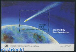 Portugal 1986 Halleys Comet S/s, Mint NH, Science - Astronomy - Halley's Comet - Unused Stamps
