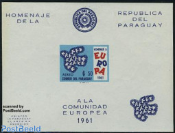 Paraguay 1961 Europe S/s, Imperforated (50g), Mint NH, History - Europa Hang-on Issues - Ideas Europeas