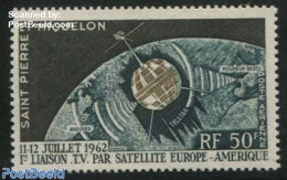 Saint Pierre And Miquelon 1962 Satellite 1v, Mint NH, Transport - Space Exploration - Andere & Zonder Classificatie