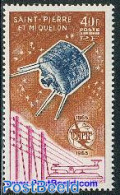 Saint Pierre And Miquelon 1965 I.T.U. 1v, Mint NH, Transport - Various - Space Exploration - I.T.U. - Telecom