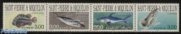Saint Pierre And Miquelon 1997 Fish 4v [:::], Mint NH, Nature - Fish - Sharks - Poissons