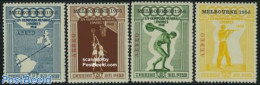 Peru 1957 Olympic Games Melbourne 4v, Mint NH, Sport - Various - Olympic Games - Sport (other And Mixed) - Maps - Geographie