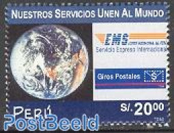 Peru 2002 EMS 1v, Mint NH, Various - Post - Globes - Correo Postal