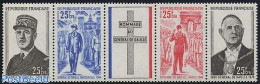 Reunion 1971 Charles De Gaulle 4v+tab [::T::], Mint NH, History - Politicians - Andere & Zonder Classificatie