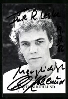 AK Schauspieler Christian Kohlund, Mit Original Autograph  - Acteurs