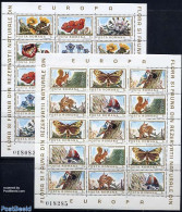 Romania 1983 Flowers & Animals 2 M/ss, Mint NH, Nature - Animals (others & Mixed) - Birds - Butterflies - Flowers & Pl.. - Nuovi