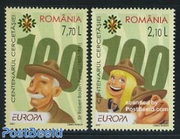 Romania 2007 Europa, Scouting 2v, Mint NH, History - Sport - Europa (cept) - Scouting - Ongebruikt