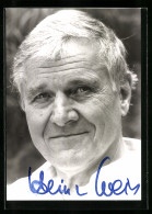 AK Schauspieler Heinz Weiss, Mit Original Autograph  - Acteurs