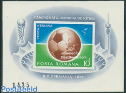 Romania 1974 World Cup Football S/s, Mint NH, Sport - Football - Ongebruikt