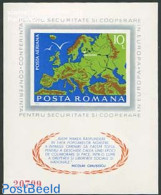 Romania 1975 European Security Conference S/s, Mint NH, History - Various - Europa Hang-on Issues - Maps - Ongebruikt