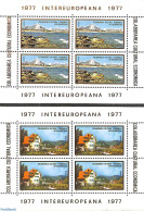 Romania 1977 Intereuropa 2 S/s, Mint NH, History - Europa Hang-on Issues - Art - Architecture - Unused Stamps
