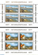 Romania 1977 Intereuropa 2 S/s, Mint NH, History - Europa Hang-on Issues - Art - Architecture - Ongebruikt