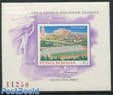 Romania 1979 Olympic Games Moscow S/s Imperforated, Mint NH, Sport - Olympic Games - Unused Stamps