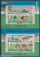 Romania 1988 European Football Games 2 S/s, Mint NH, History - Sport - Europa Hang-on Issues - Football - Ungebraucht