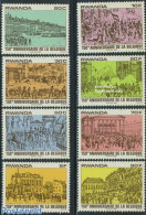 Rwanda 1980 150 Years Belgium 8v, Mint NH, History - History - Netherlands & Dutch - Geography