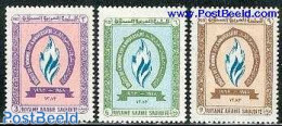 Saudi Arabia 1964 Human Rights 3v, Mint NH, History - Human Rights - United Nations - Arabie Saoudite
