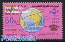 Saudi Arabia 1976 Telephone Centenary 1v, Mint NH, Science - Various - Telecommunication - Telephones - Maps - Télécom