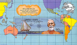 Samoa 1974 UPU Centenary S/s, Mint NH, Transport - Various - U.P.U. - Ships And Boats - Maps - U.P.U.