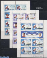 Seychelles 1981 Royal Wedding 3 M/ss, Mint NH, History - Transport - Charles & Diana - Kings & Queens (Royalty) - Ship.. - Case Reali