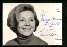 AK Schauspielerin Jane Tilden Im Rollkragenpullover, Mit Original Autograph  - Attori