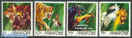 Singapore 1973 Animals 4v, Mint NH, Nature - Animals (others & Mixed) - Cat Family - Andere & Zonder Classificatie