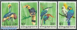 Singapore 1975 Birds 4v, Mint NH, Nature - Birds - Parrots - Kingfishers - Andere & Zonder Classificatie