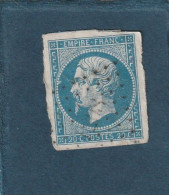 ///   FRANCE /// N° 14 Bleu 20cts  Bleu Obl - 1853-1860 Napoléon III