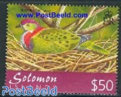 Solomon Islands 2001 Definitive 1v $50, Mint NH, Nature - Birds - Solomon Islands (1978-...)