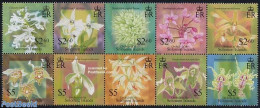 Solomon Islands 2004 Orchids 10v , Mint NH, Nature - Flowers & Plants - Orchids - Salomoninseln (Salomonen 1978-...)