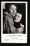 AK Schauspielerin Ida Krottendorff Und Schauspieler Kurt Heintel In Inniger Pose, Original Autograph  - Attori