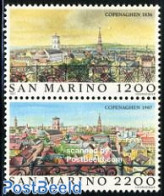 San Marino 1987 Copenhagen 2v [:], Mint NH, Various - Mills (Wind & Water) - Unused Stamps