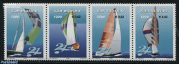 San Marino 2001 Regatta 4v [+] Or [:::], Mint NH, Sport - Transport - Sailing - Ships And Boats - Ungebraucht