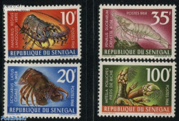 Senegal 1968 Crabs 4v, Mint NH, Nature - Crabs And Lobsters - Sénégal (1960-...)