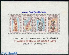 Senegal 1966 Negro Art Festival S/s, Mint NH, Performance Art - Music - Musique