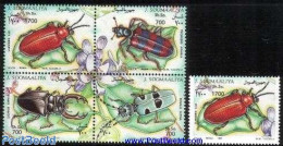 Somalia 1995 Insects 5v (1v+[+]), Mint NH, Nature - Insects - Somalia (1960-...)
