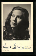 AK Schauspielerin Anna Dammann Mit Melancholischem Blick, Original Autograph  - Acteurs