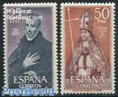 Spain 1970 Famous Persons 2v, Mint NH, Religion - Religion - Nuovi