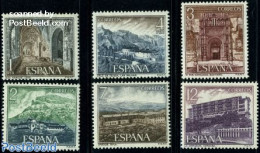 Spain 1976 National Hotels 6v, Mint NH, Various - Hotels - Tourism - Neufs