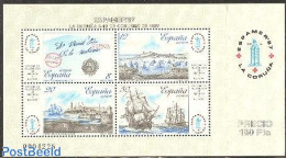 Spain 1987 Espamer S/s, Mint NH, Transport - Various - Post - Ships And Boats - Lighthouses & Safety At Sea - Unused Stamps