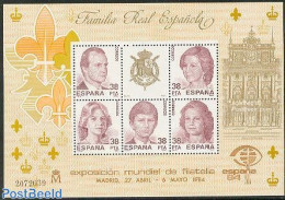 Spain 1984 Espana 84 S/s, Mint NH, History - Kings & Queens (Royalty) - Philately - Ongebruikt