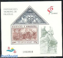 Spain 1992 Granada 92 S/s, Mint NH, History - Transport - Explorers - Philately - Ships And Boats - Ungebraucht
