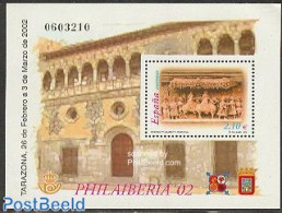 Spain 2002 Philaiberia S/s, Mint NH, Nature - Horses - Philately - Unused Stamps