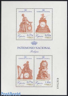Spain 2004 Heritage, Clocks 4v M/s, Mint NH, Performance Art - Music - Art - Art & Antique Objects - Clocks - Unused Stamps