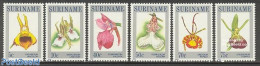 Suriname, Republic 1984 Orchids 6v, Mint NH, Nature - Flowers & Plants - Orchids - Suriname