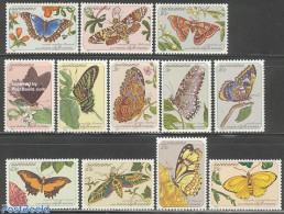 Suriname, Republic 1983 Butterflies, Painted By Maria Sibylle Merian 12v, Mint NH, Nature - Butterflies - Art - Painti.. - Surinam