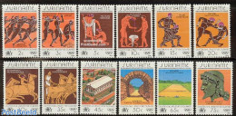 Suriname, Republic 1984 Olympic Games Los Angeles 12v, Mint NH, History - Nature - Sport - Archaeology - Horses - Olym.. - Archäologie